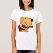 T-shirt AA labrador retriever jaune mignon jouant la (Devant)