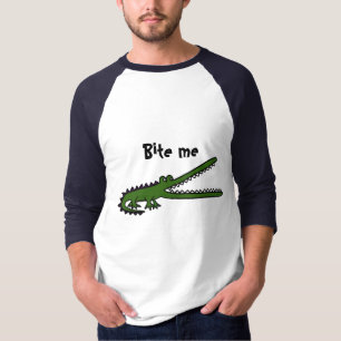 T-shirt AA le crocodile drôle me mordent chemise ou