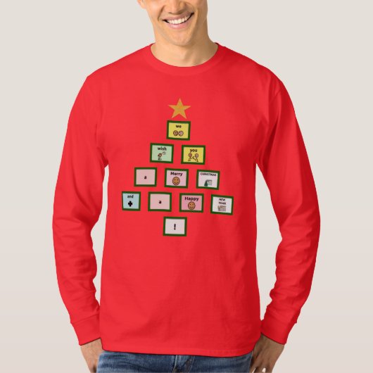 T-shirt AAC Nous vous souhaitons un joyeux Noël long (Devant)