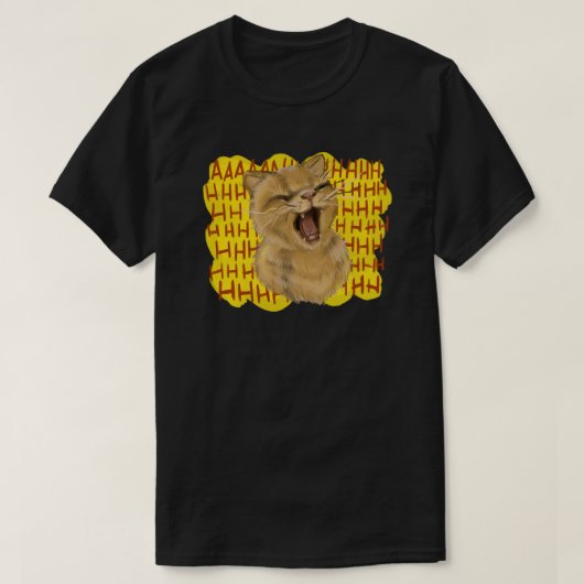 T-shirt AAHHHnimal - Chat (Design devant)