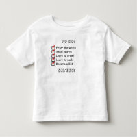 T-shirt Aankondiging Oudere Zus