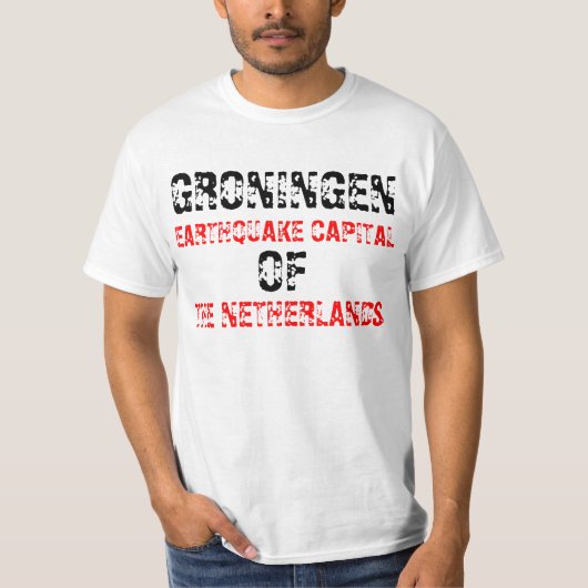 T-shirt Aardbeving Groningue (Devant)
