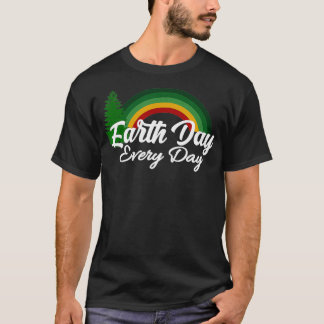 t-shirt Aarde Dag, elke dag regenboog