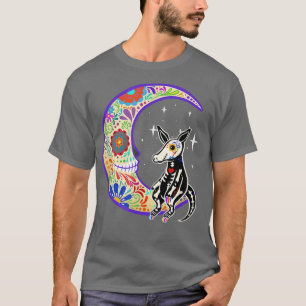 T-shirt Aardvark Dia de Los Muertos Skeleton