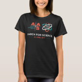 T-shirt Aas + Mars pour la Science ; Noir (Devant)