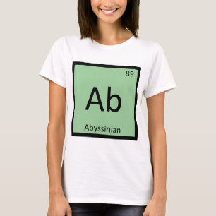 T-shirt Ab - Chimie abyssinique Élément de tableau périodi
