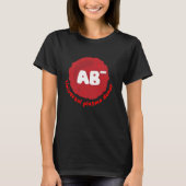 T-shirt AB-, donneur de plasma universel, donneur de sang (Devant)