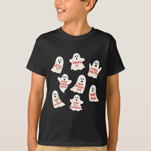 T-shirt Aba Halloween Behavior Fall Applied Behavior Ysis  (Devant)
