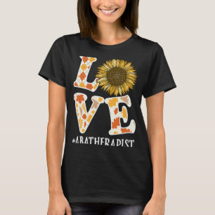 T-shirt ABA Therapist Love Automne Sunflower Appréciation