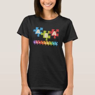 T-shirt Aba Thérapiste Applique Comportement Analyse Compo