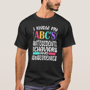 T-shirt ABA Thérapiste Autisme Éducation spéciale ABC Ante