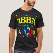 T-shirt Abba d'un cadeau de sensibilisation sur l'autisme (Devant)