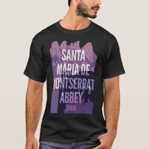 T-shirt Abbaye de père Noël Maria de Montserrat - Espagne