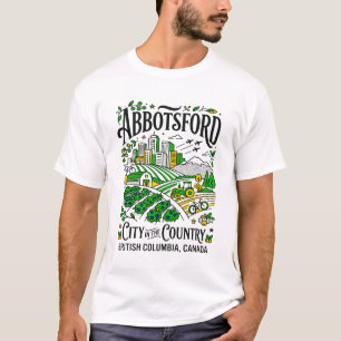 T-shirt Abbotsford Ville à la campagne Colombie-Britanniqu