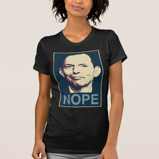 T-shirt Abbott élégant - Nope (Devant)