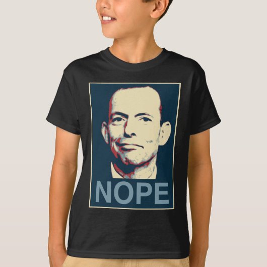 T-shirt Abbott élégant - Nope (Devant)