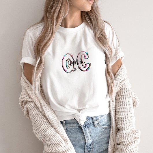 T-shirt abbreviation QC - Québec