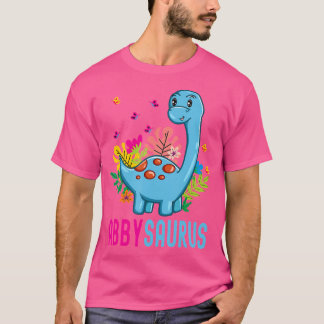 T-shirt Abbysaurus Nom personnel Abby Dino Dinosaur Bi