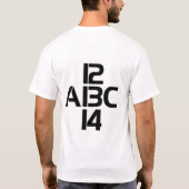 T-SHIRT ABC 12 13 14 (Dos)