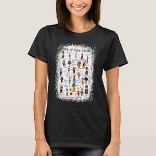 T-shirt ABC du Mois de l'histoire des Noirs Fierté Femmes 