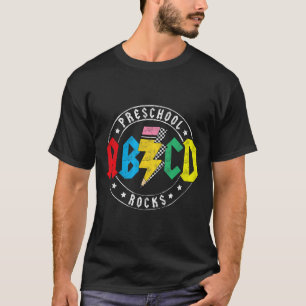 T-shirt Abcd Préscolaire Rocke 1er Jour Pré-maternelle Ens