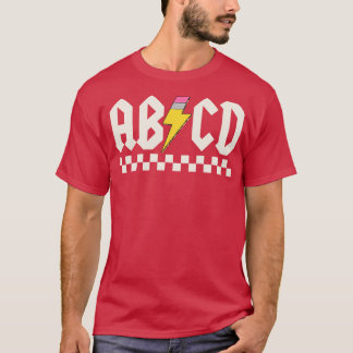 T-shirt Abcd Retour À L'École
