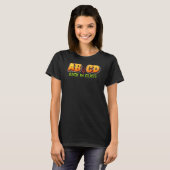T-shirt ABCD Retour en classe Enseignant (Devant entier)