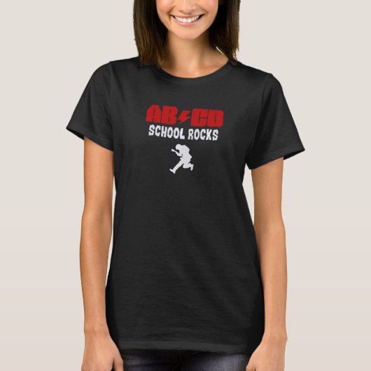 T-shirt ABCD School Rocks Parodie 1 (Devant)