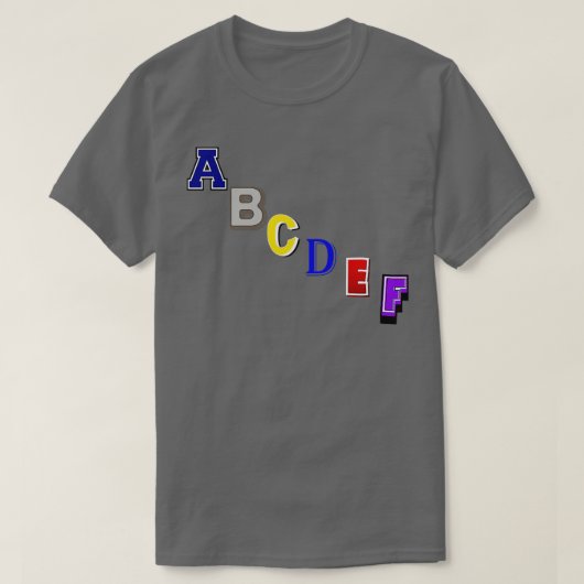 T-SHIRT ABCDEF 2 (Design devant)