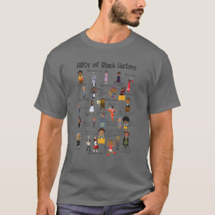 T-shirt Abcs De L'Histoire Noire Mois Fierté Femmes Hommes