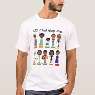 T-shirt Abcs De L'Histoire Noire Mois Fierté Femmes Hommes