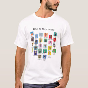 T-shirt Abcs De L'Histoire Noire Mois Fierté Femmes Hommes