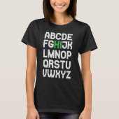 T-shirt ABCs Hi Kindergarten Alphabet Back To School Teach (Devant)