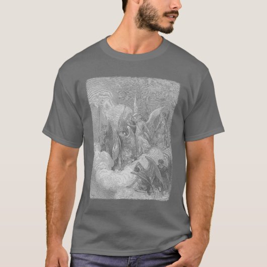 T-shirt Abdiel attaque Satan (Devant)