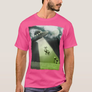 T-shirt Abduction Comique De Vache Ufo