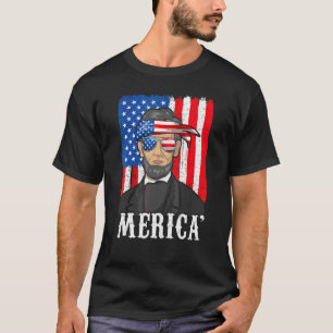 T-shirt Abe Lincoln 4 juillet Mens 4 juillet