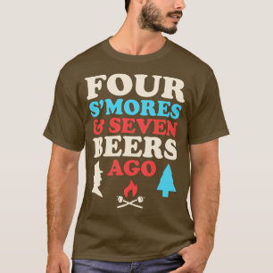 T-shirt Abe Lincoln Boire quatre mores et sept bières A