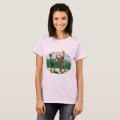 T-shirt ABE LINCOLN : CHASSEUR de SASQUATCH - logo drôle (Devant entier)