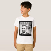 T-shirt Abe Lincoln & Citation "Stand Firm" (Devant entier)