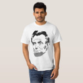 T-shirt Abe Lincoln Fade to Grey Portrait -Chemise (Devant entier)
