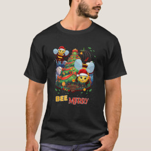 T-shirt Abee Joyeux Miel Abeille Abeille X Mas Santa Claus