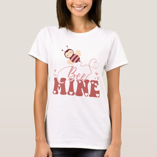 T-shirt Abee Mine Mignonne Saint Valentin Abee (Devant)