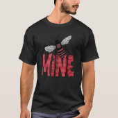 T-shirt Abee Mine Valentine Love Be Mine Pinkn Vday Valent (Devant)