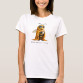 T-shirt Abeille à café (Devant)