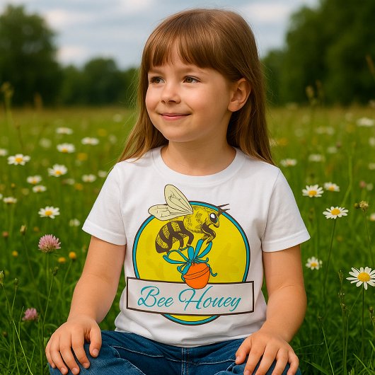 T-shirt Abeille avec Miel Jar apiculteur Vintage