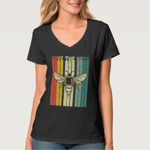 T-shirt Abeille Bourdon Rétro Apiculteur Vintage Sauver Le