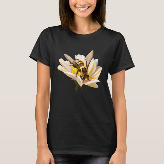 T-shirt Abeille bourdonnante  Sauver les pollinisateurs (Devant)