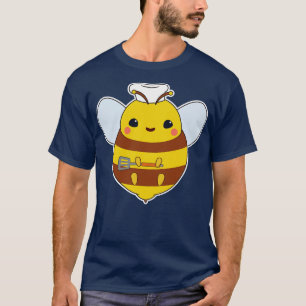 T-shirt Abeille comme cuisinier avec casquette de chef Spa