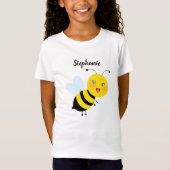 T-Shirt Abeille dans Tulip Garden (Devant)
