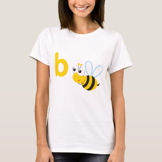 T-shirt Abeille de Betty d'animaux d'ABC (Devant)